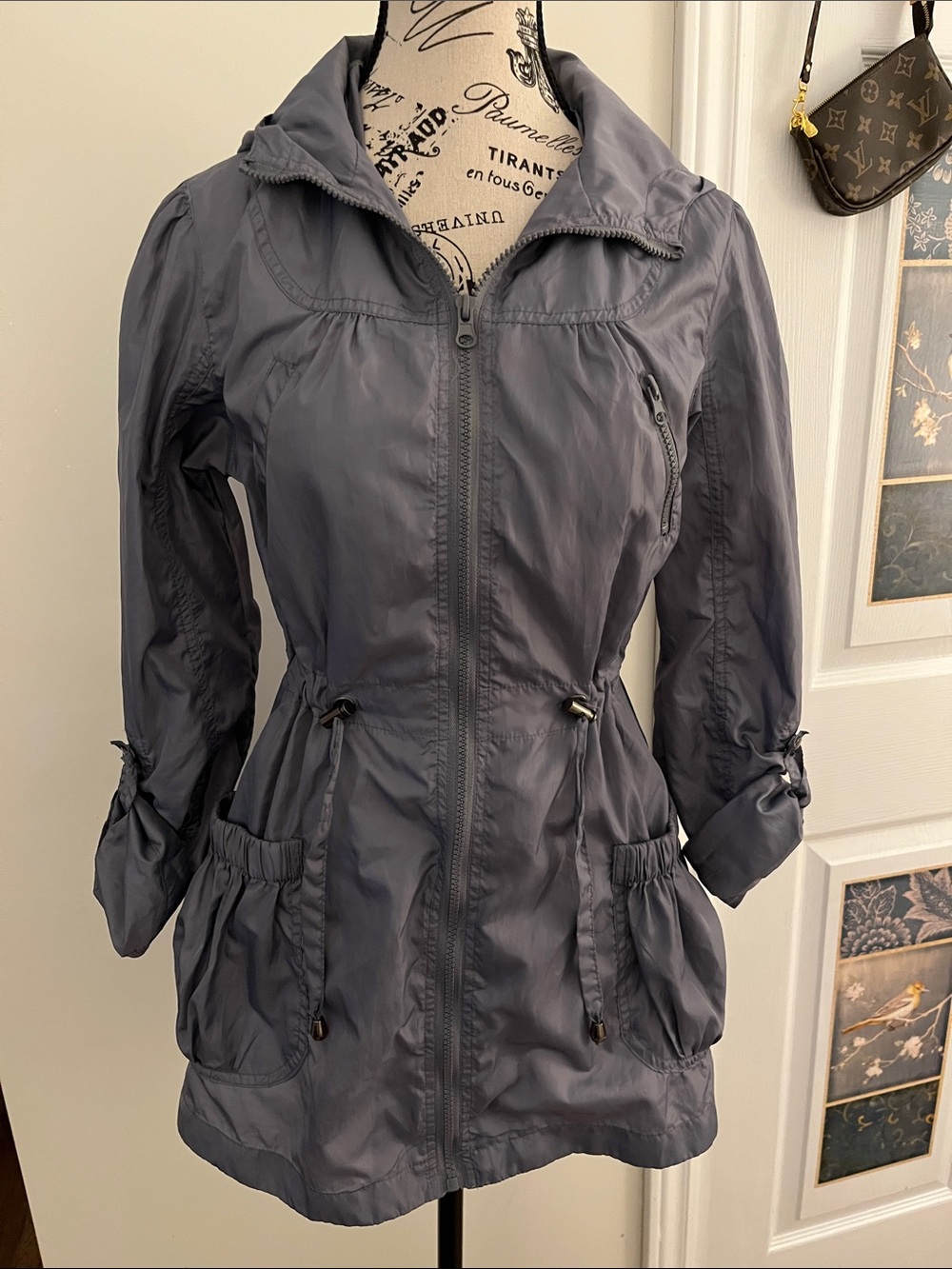 Generation Love Slate Gray Hooded Utility Jacket